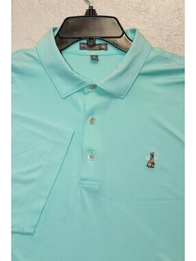Peter Millar Summer Comfort Waterville Golf Links Top 100 Polo Shirt Men XL